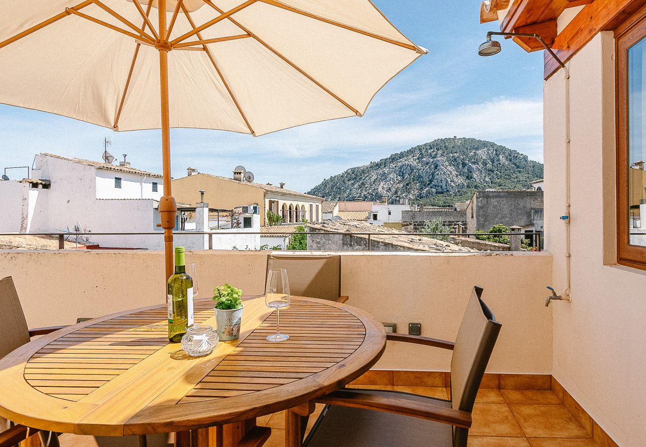 Ferienhaus in Pollensa - Townhouse with puig de Maria view by home villas